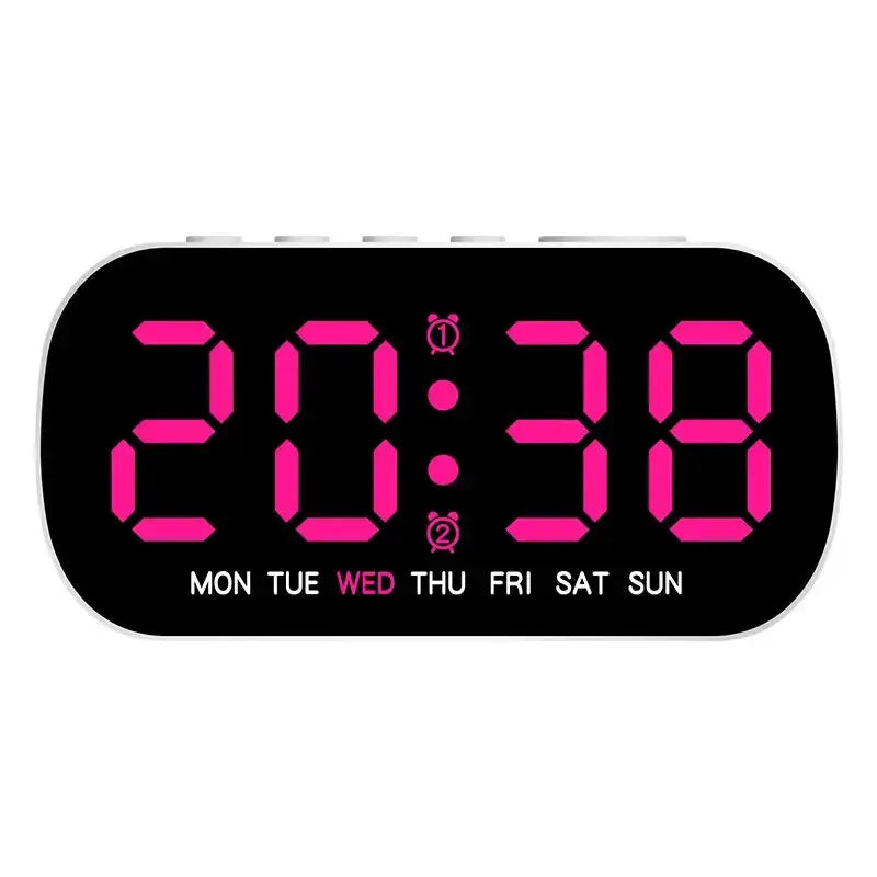 Digital Alarm Clock – USB Powered LED (different colours available) by Habicare