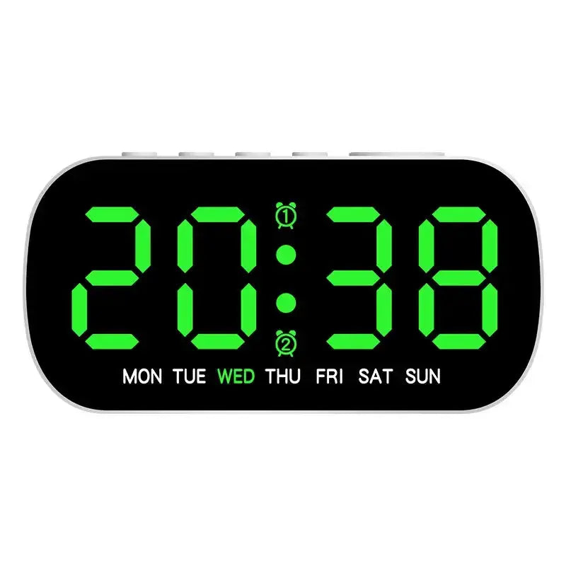 Digital Alarm Clock – USB Powered LED (different colours available) by Habicare