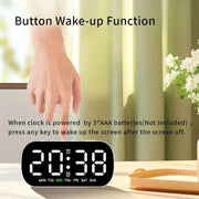 Digital Alarm Clock – USB Powered LED (different colours available) by Habicare