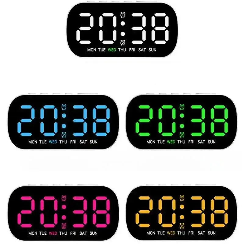 Digital Alarm Clock – USB Powered LED (different colours available) by Habicare