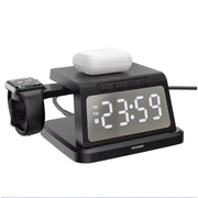 techplus Digital Alarm Clock Wireless Charger – 3W/5W/7.5W/10W Multifunction Charger TechPlus Digital Alarm Clock With Wireless Charger 10W