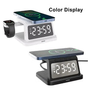 techplus Digital Alarm Clock Wireless Charger – 3W/5W/7.5W/10W Multifunction Charger TechPlus Digital Alarm Clock With Wireless Charger 10W