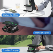 Digital Alarm Clock Wireless Charger – 3W/5W/7.5W/10W Multifunction Charger by techplus