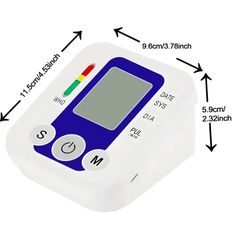 Digital Arm Blood Pressure Test Kit – Automatic BP & Heart Rate Monitor by Habicare