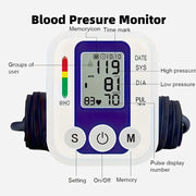 Digital Arm Blood Pressure Test Kit – Automatic BP & Heart Rate Monitor by Habicare