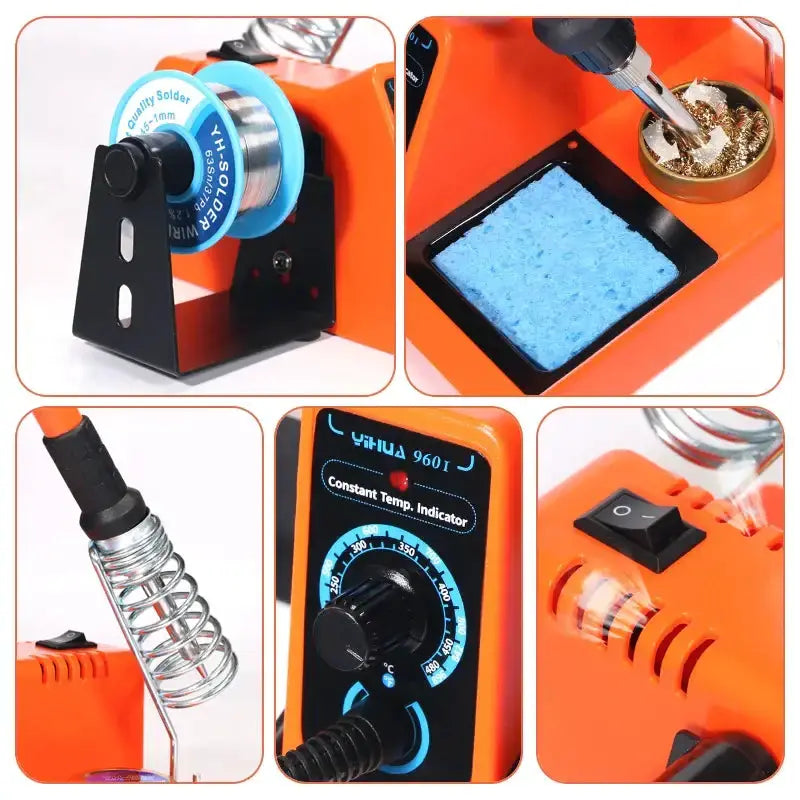 Digital Electric Soldering Iron Kit with Helping Hands (different plug type available) by Habicare