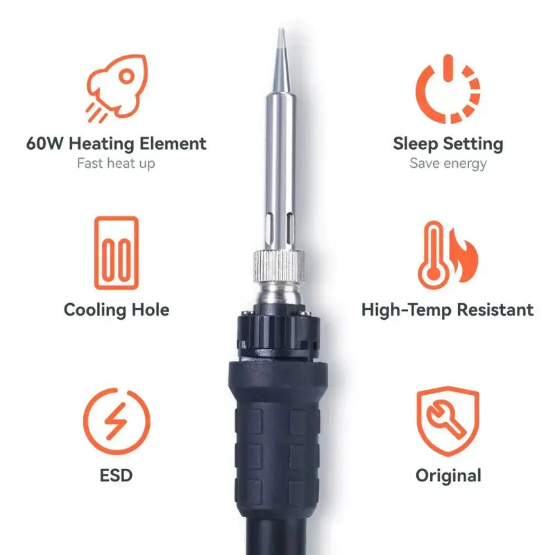Digital Electric Soldering Iron Kit with Helping Hands (different plug type available) by Habicare