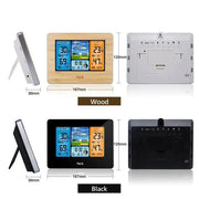 Digital Indoor-Outdoor Weather Station with Clock & Wireless Sensor (2 colours available) by Habicare