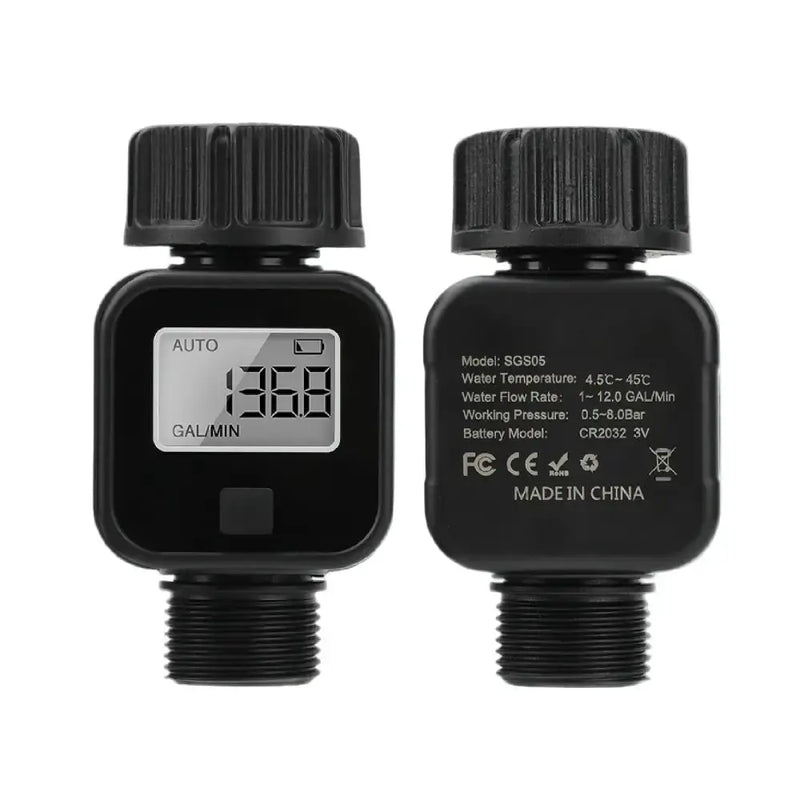 Digital LCD Water Flow Meter for Garden Irrigation (2 models available) by Habicare