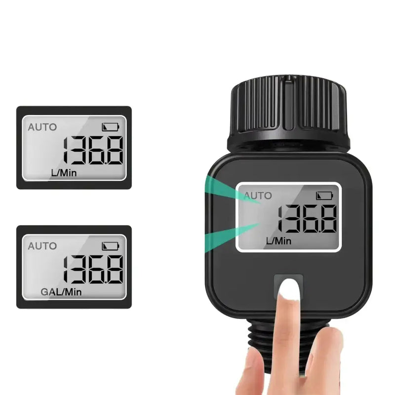 Digital LCD Water Flow Meter for Garden Irrigation (2 models available) by Habicare