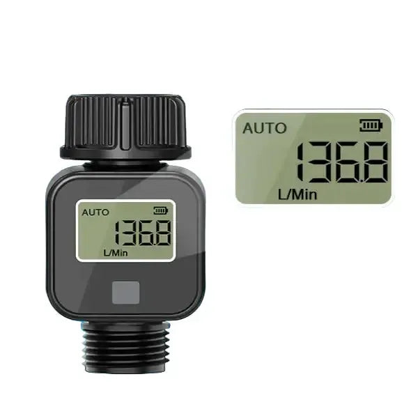 Digital LCD Water Flow Meter for Garden Irrigation (2 models available) by Habicare