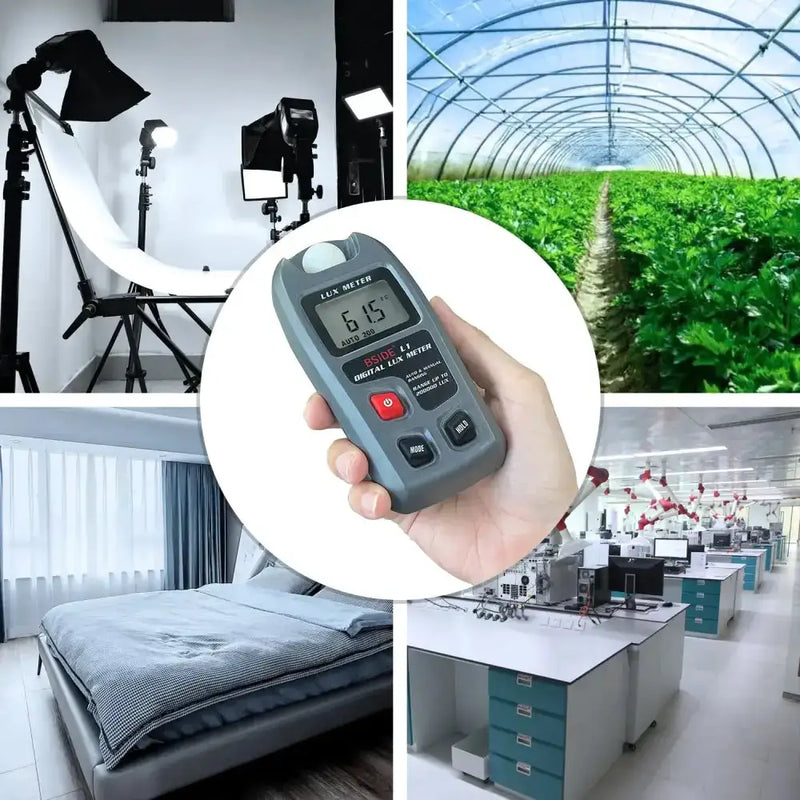 Digital Lux Meter 0–200,000 Lux Light Tester by Habicare