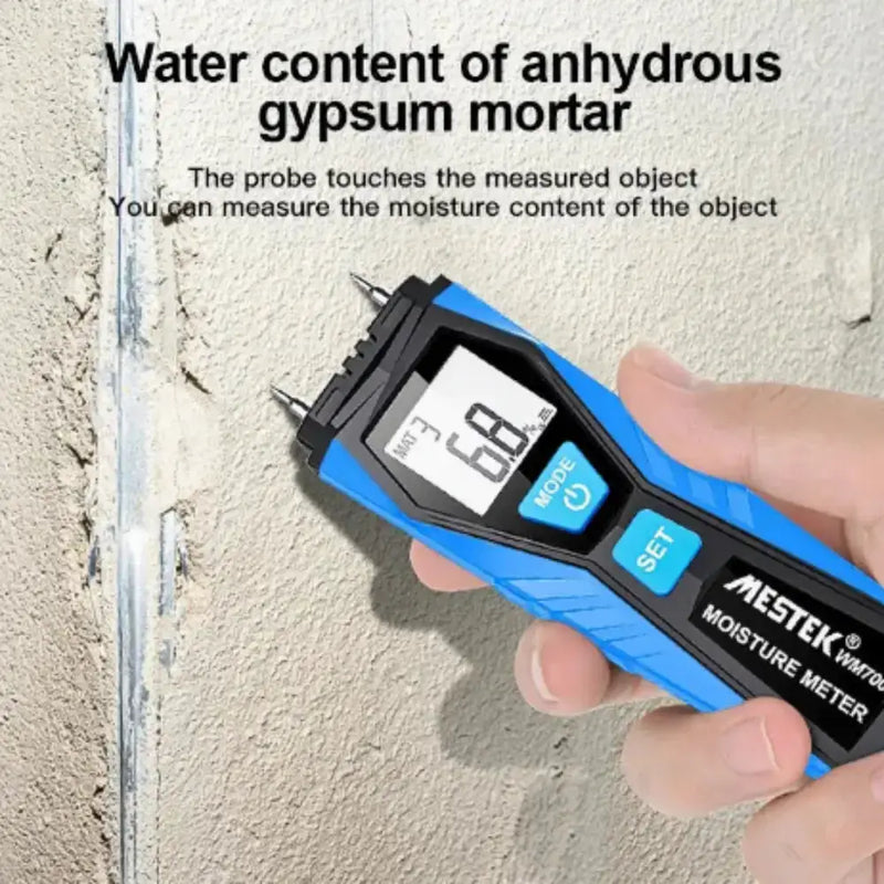 Digital Moisture Meter for Wood, Concrete, Cement & Brick by Habicare