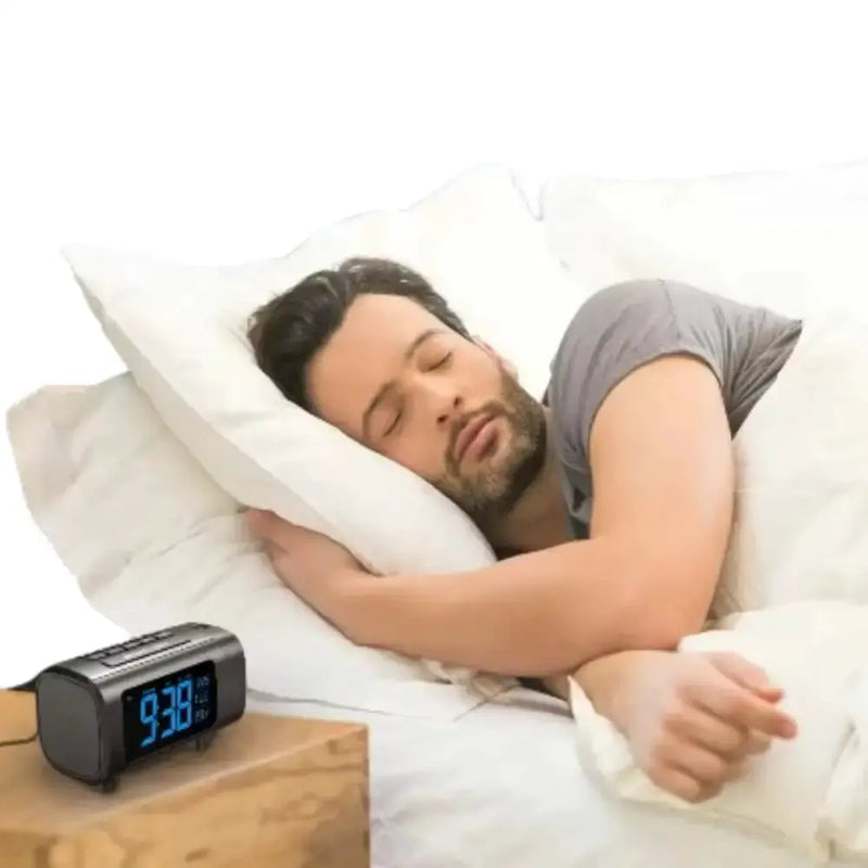 Digital Projection Alarm Clock Radio by Habicare