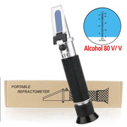 Digital Refractometer 0–80% Brix/Alcohol/Glycol Portable Handheld ATC Meter by Habicare