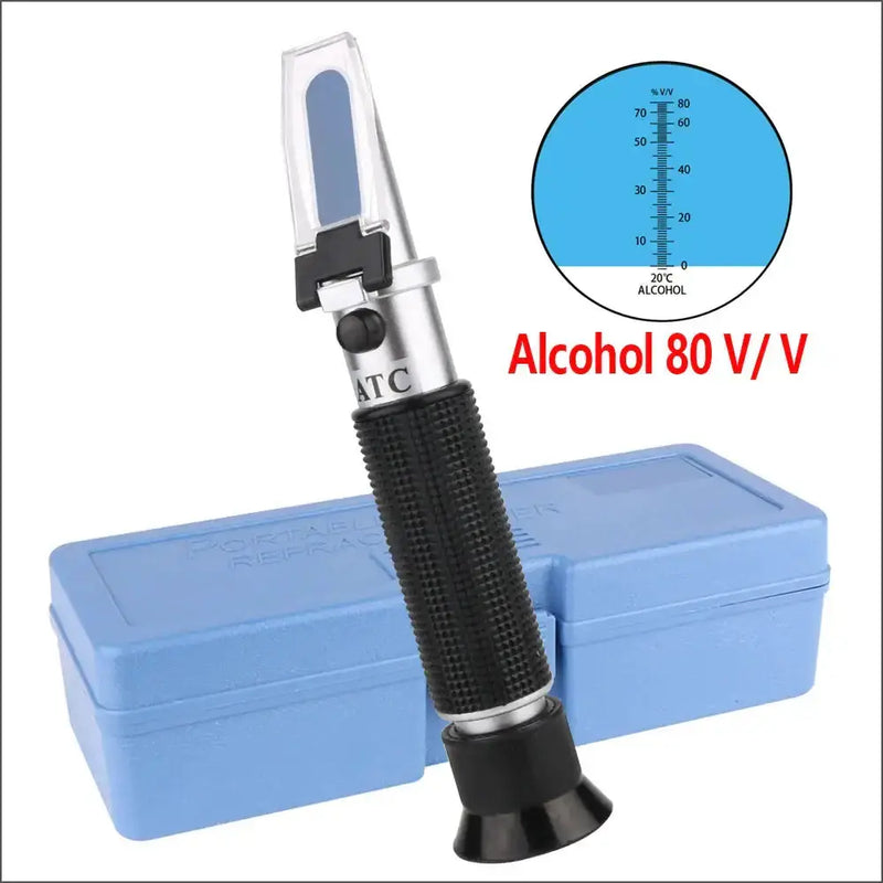 Digital Refractometer 0–80% Brix/Alcohol/Glycol Portable Handheld ATC Meter by Habicare