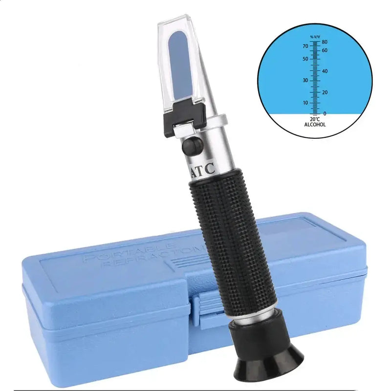 Digital Refractometer 0–80% Brix/Alcohol/Glycol Portable Handheld ATC Meter by Habicare