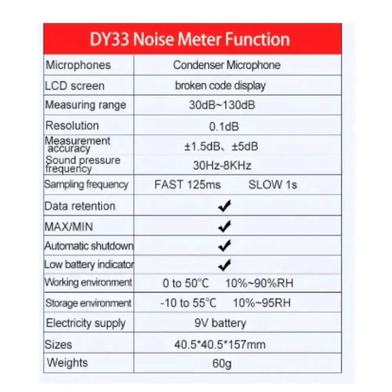 Sound Level Meter - Digital by Habicare