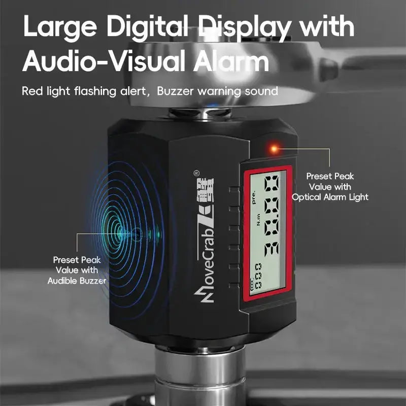 Habicare HBC Digital Torque Adapter 1/2″ Drive with 3/8″ & 1/4″ Adapters Digital Torque Adapter 1/2″ Drive with 3/8″ & 1/4″ Adapters