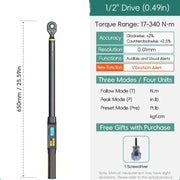 Habicare HBC Digital Torque Wrench 1.5–340 N·m (±2% Accuracy) (different models available) Digital Torque Wrench 1.5–340 N·m (±2% Accuracy) (different models available)
