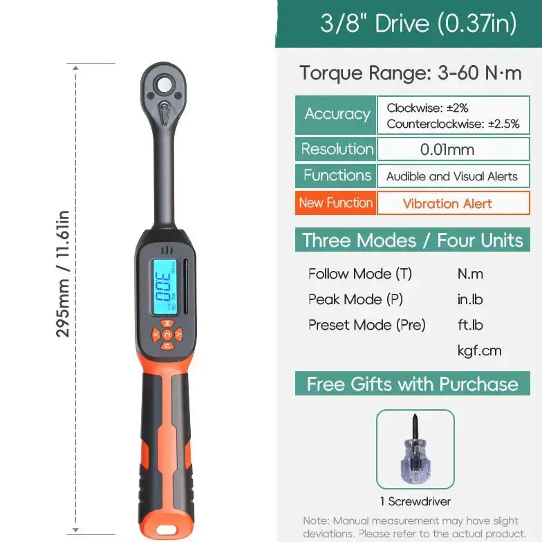Habicare HBC Digital Torque Wrench 1.5–340 N·m (±2% Accuracy) (different models available) Digital Torque Wrench 1.5–340 N·m (±2% Accuracy) (different models available)