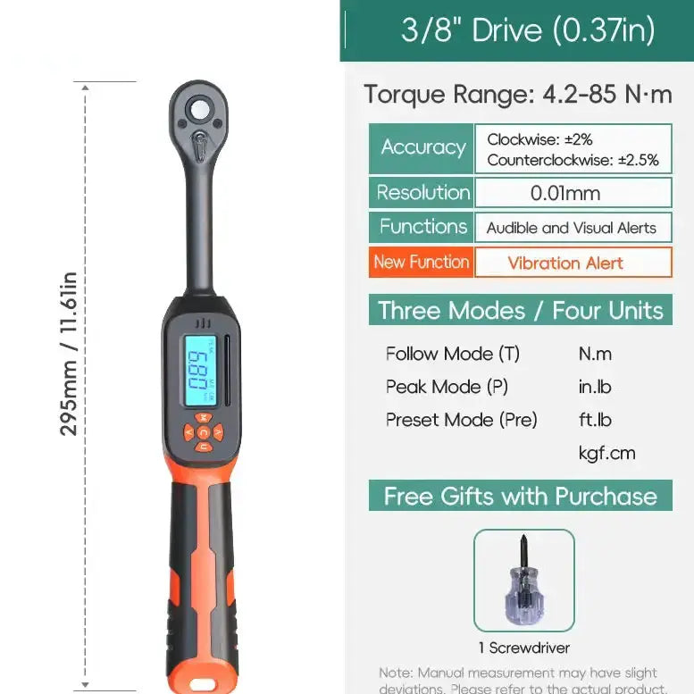 Habicare HBC Digital Torque Wrench 1.5–340 N·m (±2% Accuracy) (different models available) Digital Torque Wrench 1.5–340 N·m (±2% Accuracy) (different models available)