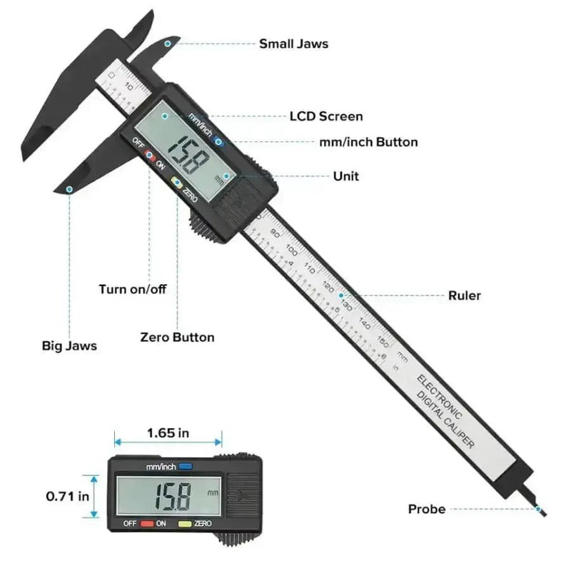 Digital Vernier Caliper (0mm - 150mm) by 9eight5