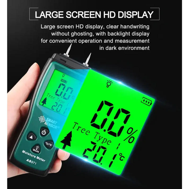 Digital Wood Moisture Meter (AS971) by Habicare
