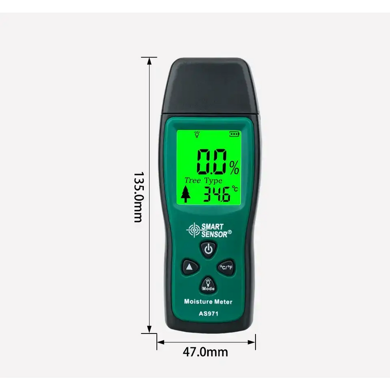 Digital Wood Moisture Meter (AS971) by Habicare
