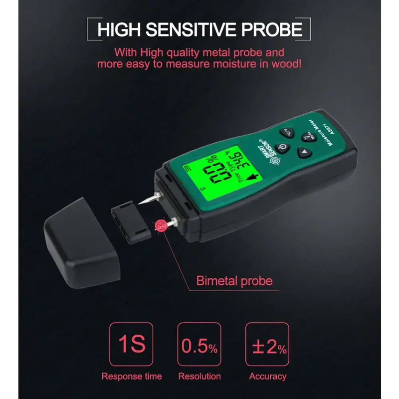 Digital Wood Moisture Meter (AS971) by Habicare