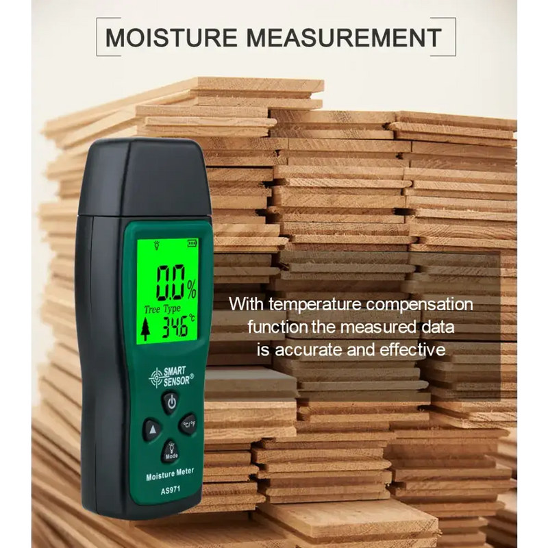 Digital Wood Moisture Meter (AS971) by Habicare