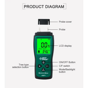 Digital Wood Moisture Meter (AS971) by Habicare