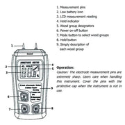 Digital Wood Moisture Meter (MT10) by 9eight5