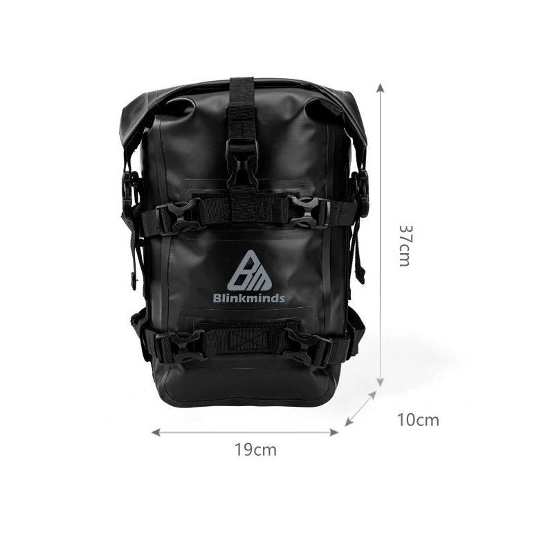 ECOTREK Motorcycle Crash Bar Bags Motorcycle Waterproof PVC Crash Bar Bag – 5–8L Roll-Top Adventure Storage Pouch BQF1125 Motorcycle Waterproof PVC Crash Bar Bag – 5–8L Roll-Top Adventure Storage Pouch BQF1125