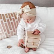 Montessori Object Permanence Discs Post Box - QToys by Curious Moonbeam