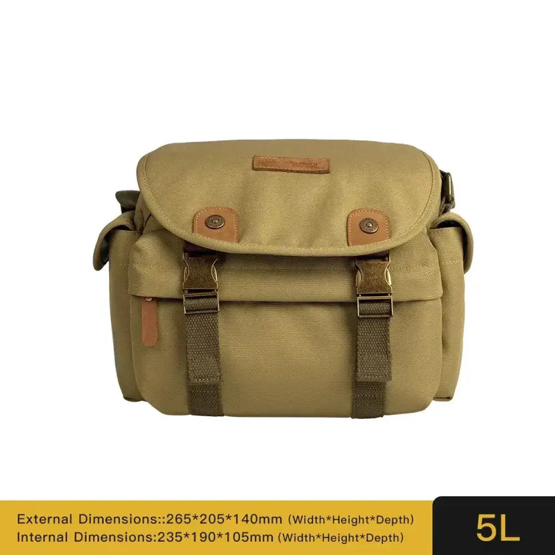 Habicare Vintage Camera Sling Bag For DSLR Mirrorless With Tripod Strap Luggage Sleeve Vintage Camera Sling Bag For DSLR And Mirrorless Tripod