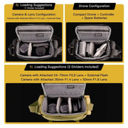 Habicare Vintage Camera Sling Bag For DSLR Mirrorless With Tripod Strap Luggage Sleeve Vintage Camera Sling Bag For DSLR And Mirrorless Tripod