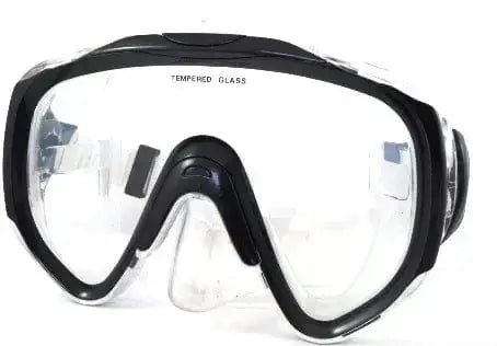Dive Mask Frameless with tempered glass lens and silicone skirt for comfort and clear vision underwater.