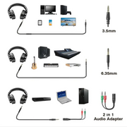 DJ Wired Studio Headphones – Over-Ear by Habicare