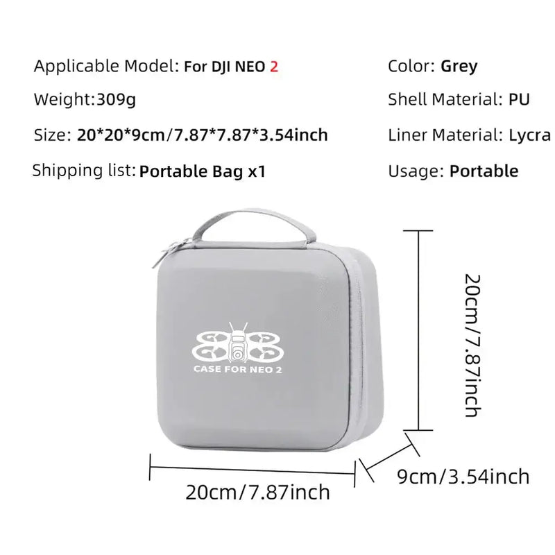 DJI Neo 2 Waterproof Carrying Handbag (Black & Grey) by Habicare