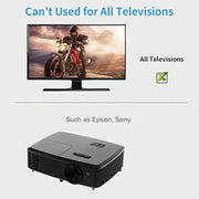 DLP Active Shutter 3D Glasses for Projectors by Habicare