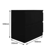 sue-e furniture Bedside Table 'Monaco' Black Bedside Table 'Monaco' Black Bedside Table