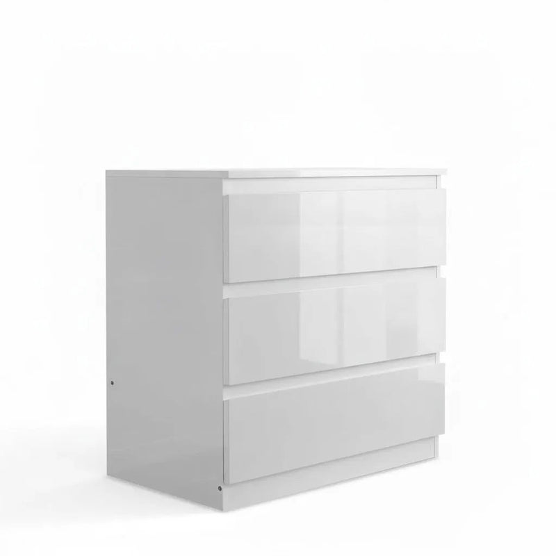 'Monaco' White chest of 3 drawers by sue-e furniture