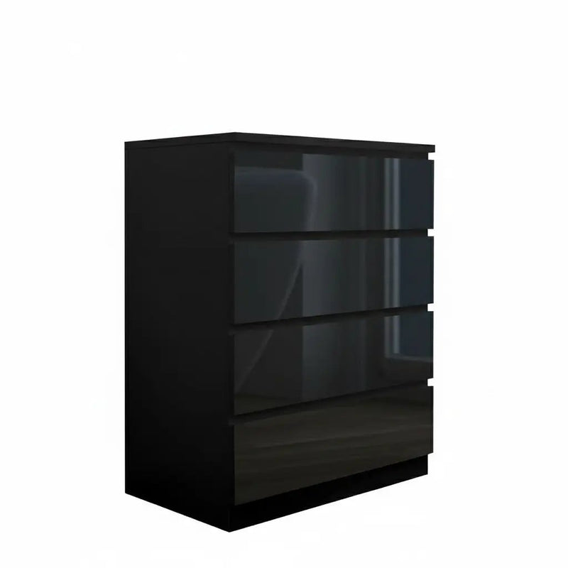 'Monaco' Black Chest of 4 drawers by sue-e furniture