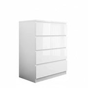'Monaco' White Chest of 4 drawers by sue-e furniture