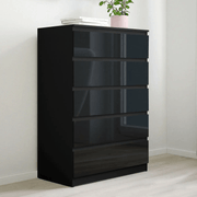'Monaco' Black Chest of 5 drawers by sue-e furniture