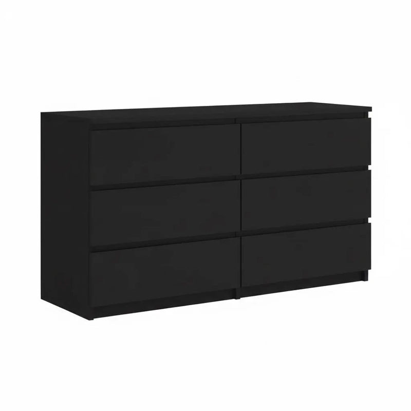'Monaco' Black Chest of 6 drawers by sue-e furniture