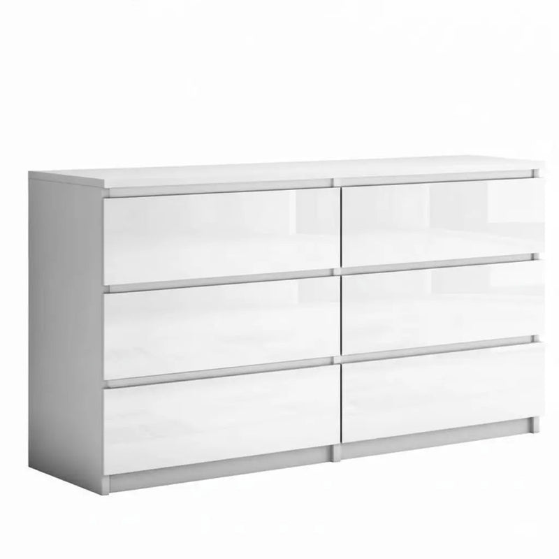 ''Monaco' White Chest of 6 drawers by sue-e furniture