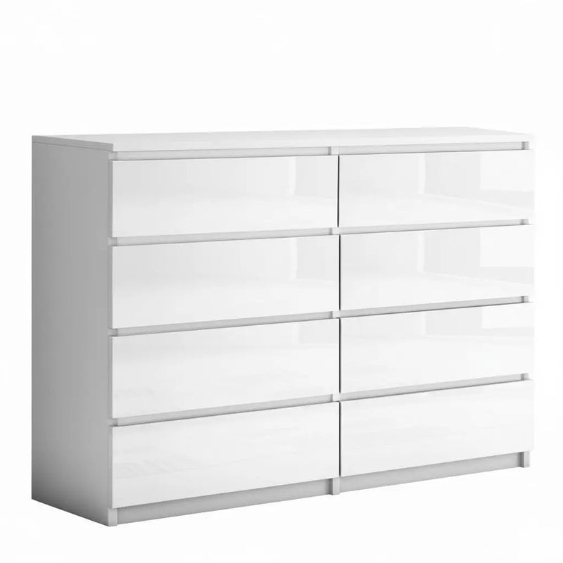 'Monaco' White Chest of 8 drawers by sue-e furniture