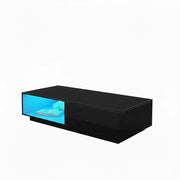 'Romote' Black Gloss Coffee table with RGB LED Lighting by sue-e furniture